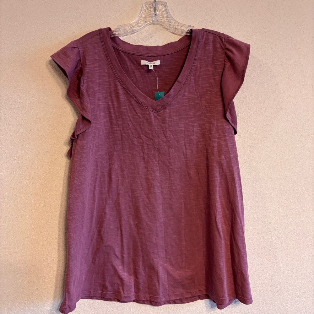 Maurices Women’s Mauve Plum Short Sleeve Top SZ 0X